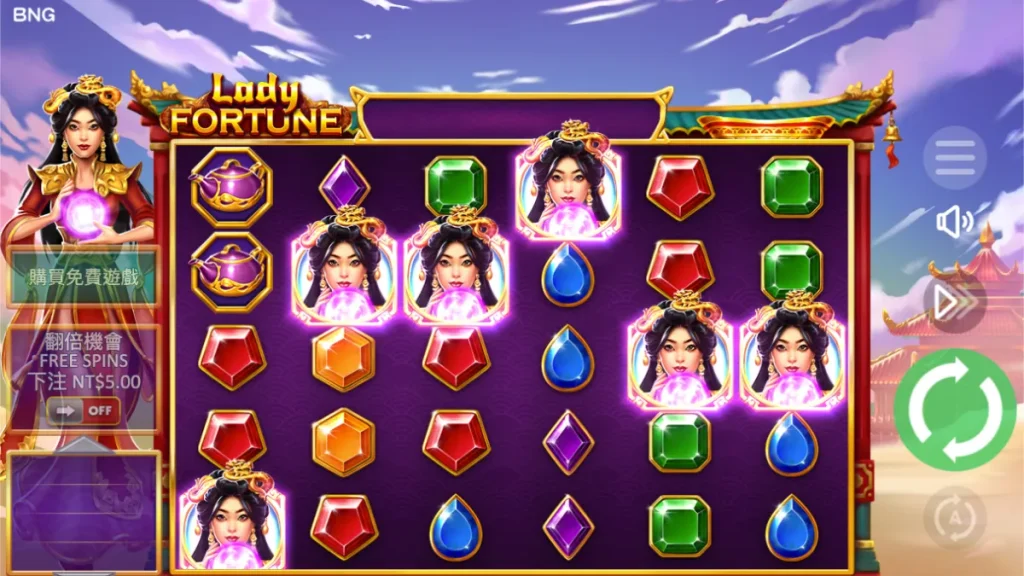 CCLIVE 彩城娛樂 娛樂城,在介紹遊戲 天宮聖女 時的遊戲畫面。